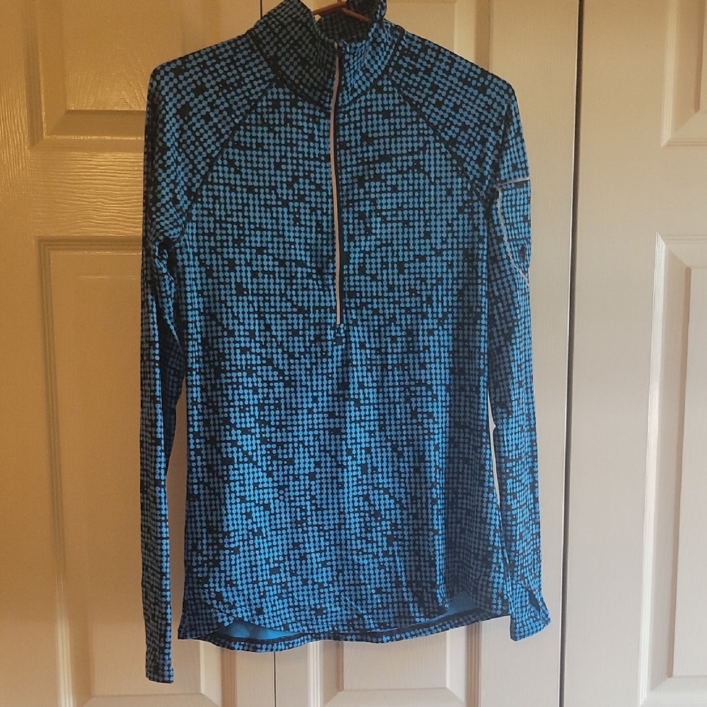 Under Armour Blue and Black Quarter Zip All Season Gear Top